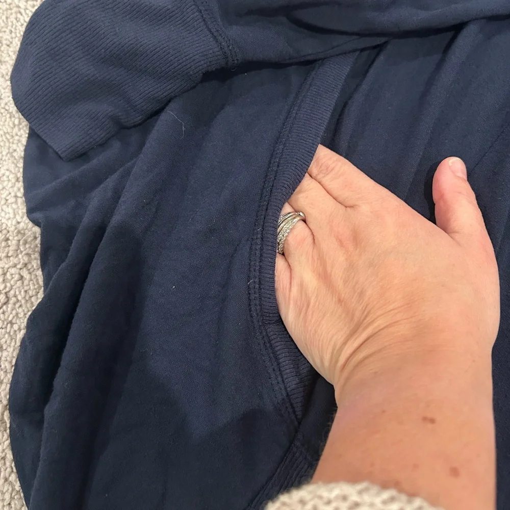 Athleta Pranayama Restore Wrap cardigan navy blue 2X - Picture 10 of 11